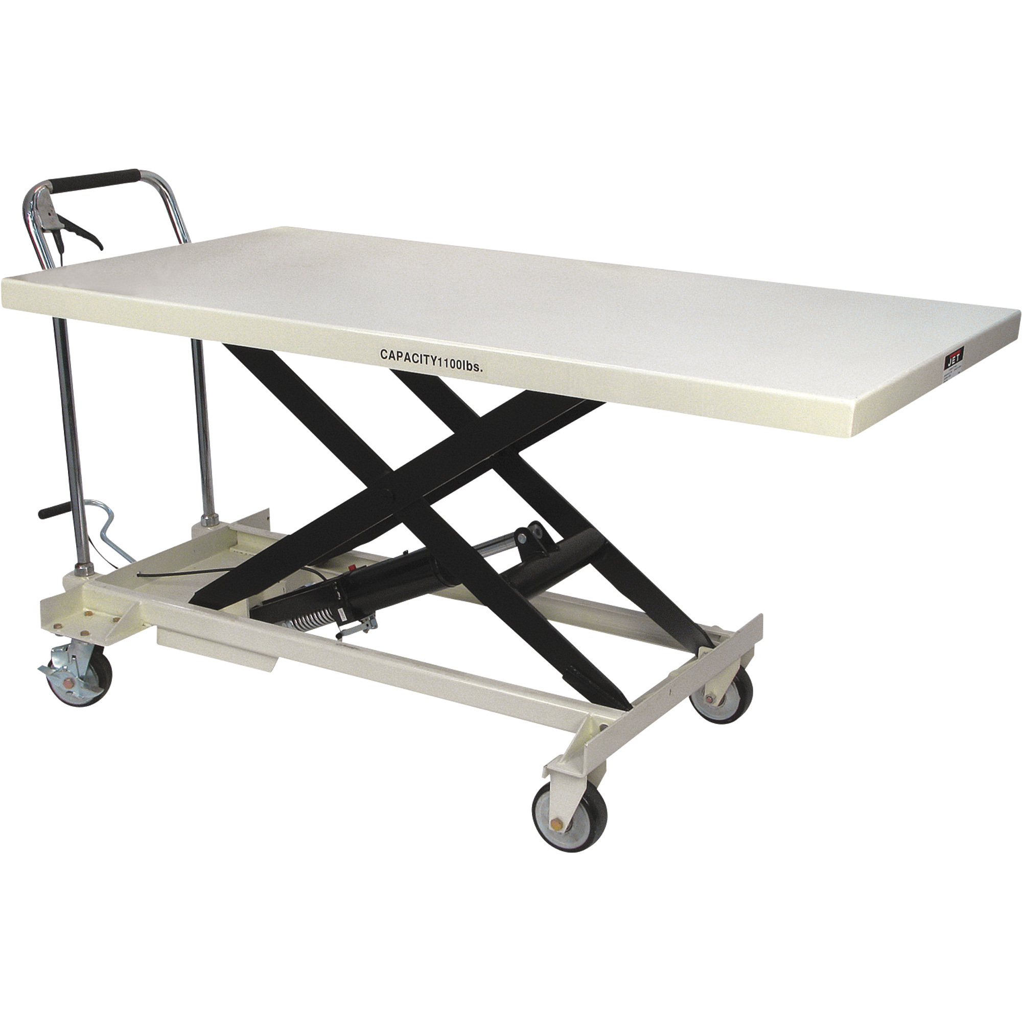 JET Jumbo Hydraulic Scissor Lift Table, 1,100-Lb. Capacity, Model# SLT-1100